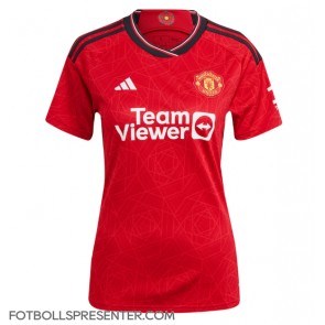 Manchester United Hemma Matchtröja Dam 2023-24 Kortärmad